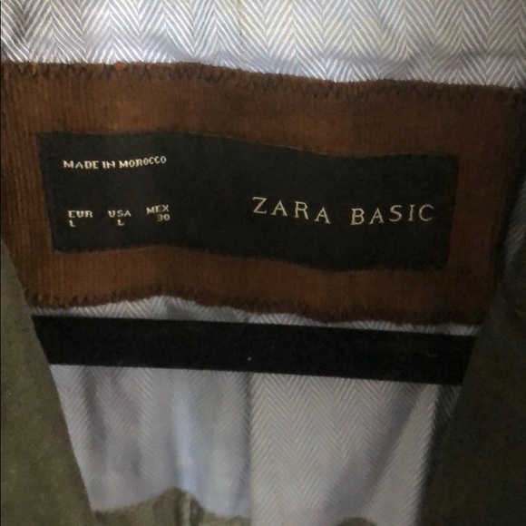 Zara green velvet blazer - Picture 2 of 3